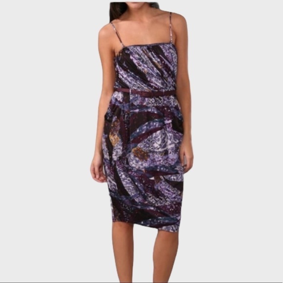 𝅺CATHERINE Malandrino Belted Bustier Dress - Picture 1 of 11